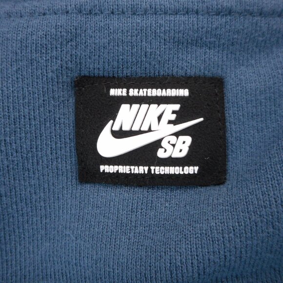 Nike SB Men's Size M Crewneck Sweatshirt Blue Skateboard Long Sleeve 693218-460 - Picture 10 of 10